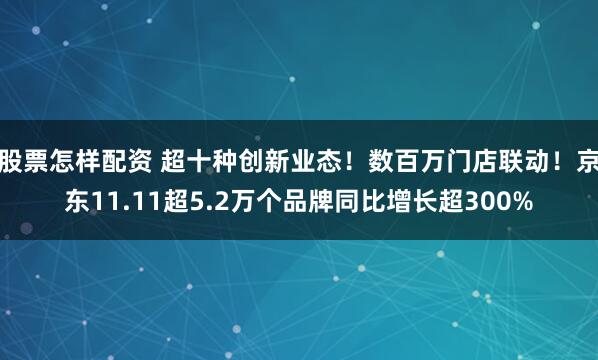 股票怎样配资 超十种创新业态！数百万门店联动！京东11.11超5.2万个品牌同比增长超300%