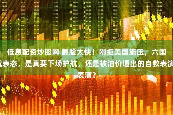 低息配资炒股网 翻脸太快！刚拒美国施压，六国就表态，是真要下场护航，还是被油价逼出的自救表演？